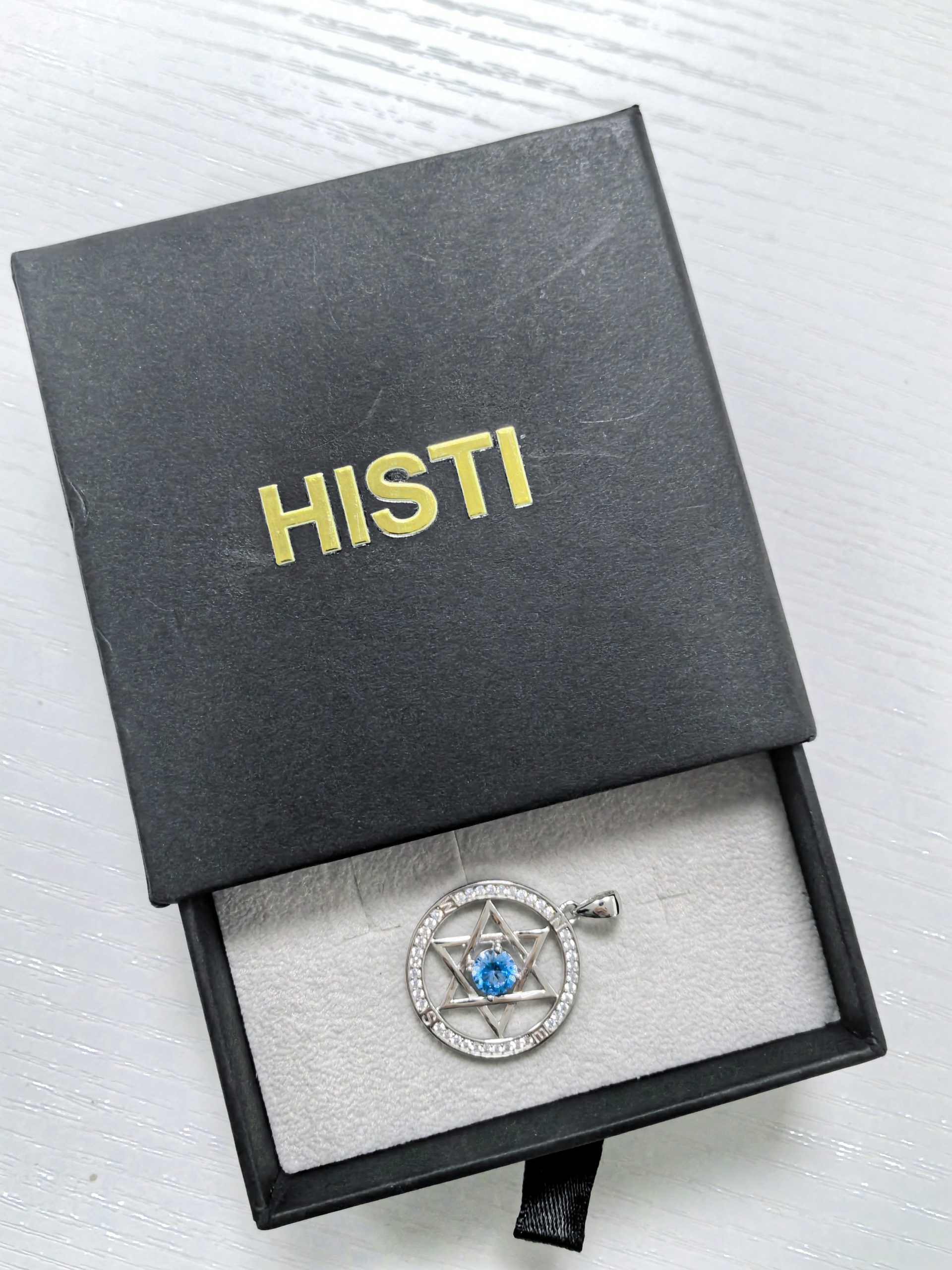 HISTI Pendants 925 Sterling Silver Full Circle Zirconia Nacklace for Women Fashion Star of David Pendant - Image 5