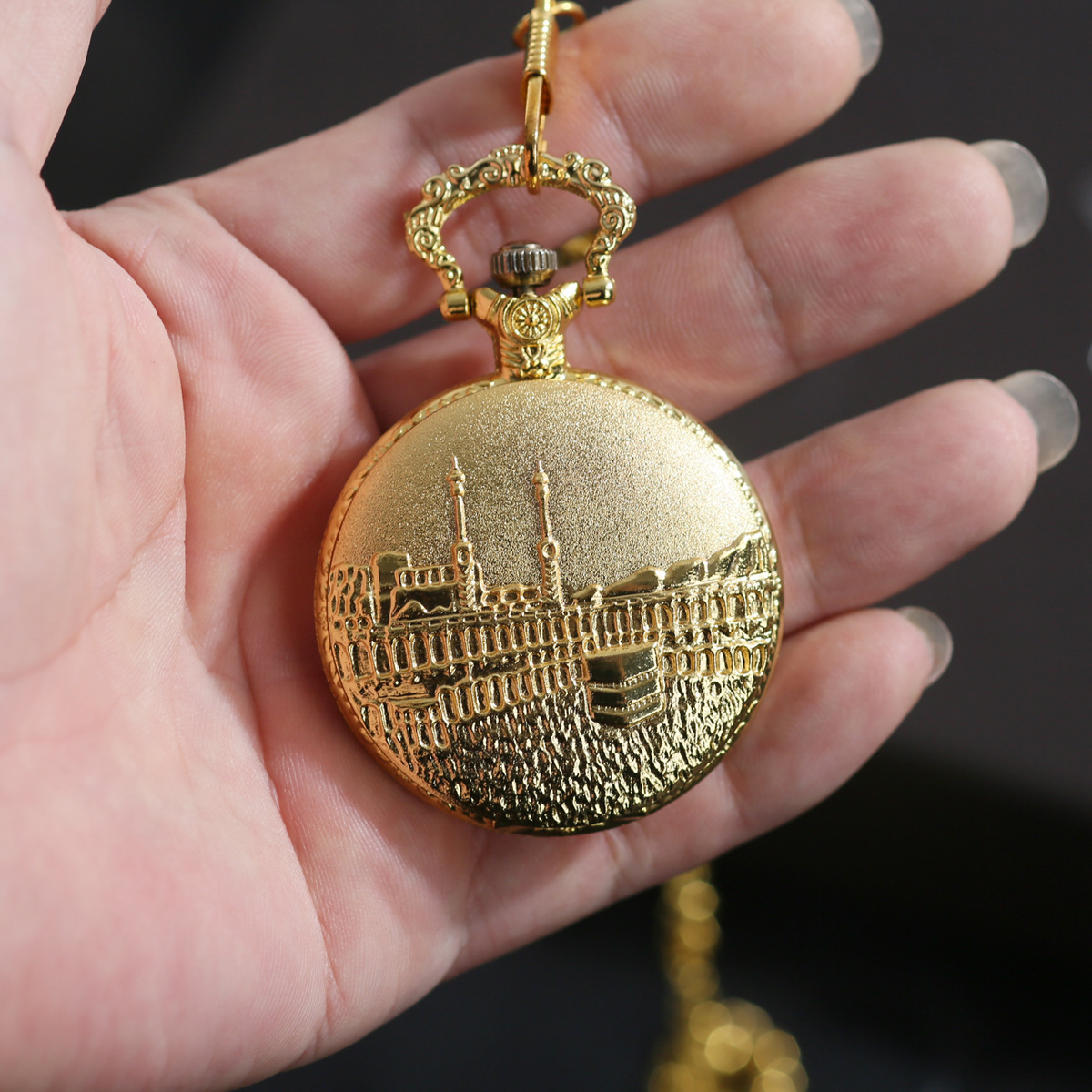 HISTI Vintage Quartz Pocket Watches Necklace Pendant Clock Chain Men's and Women's Gifts - Image 3