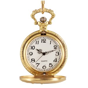 HISTI Vintage Quartz Pocket Watches Necklace Pendant Clock Chain Men's and Women's Gifts