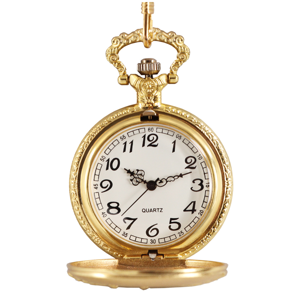 HISTI Vintage Quartz Pocket Watches Necklace Pendant Clock Chain Men's and Women's Gifts