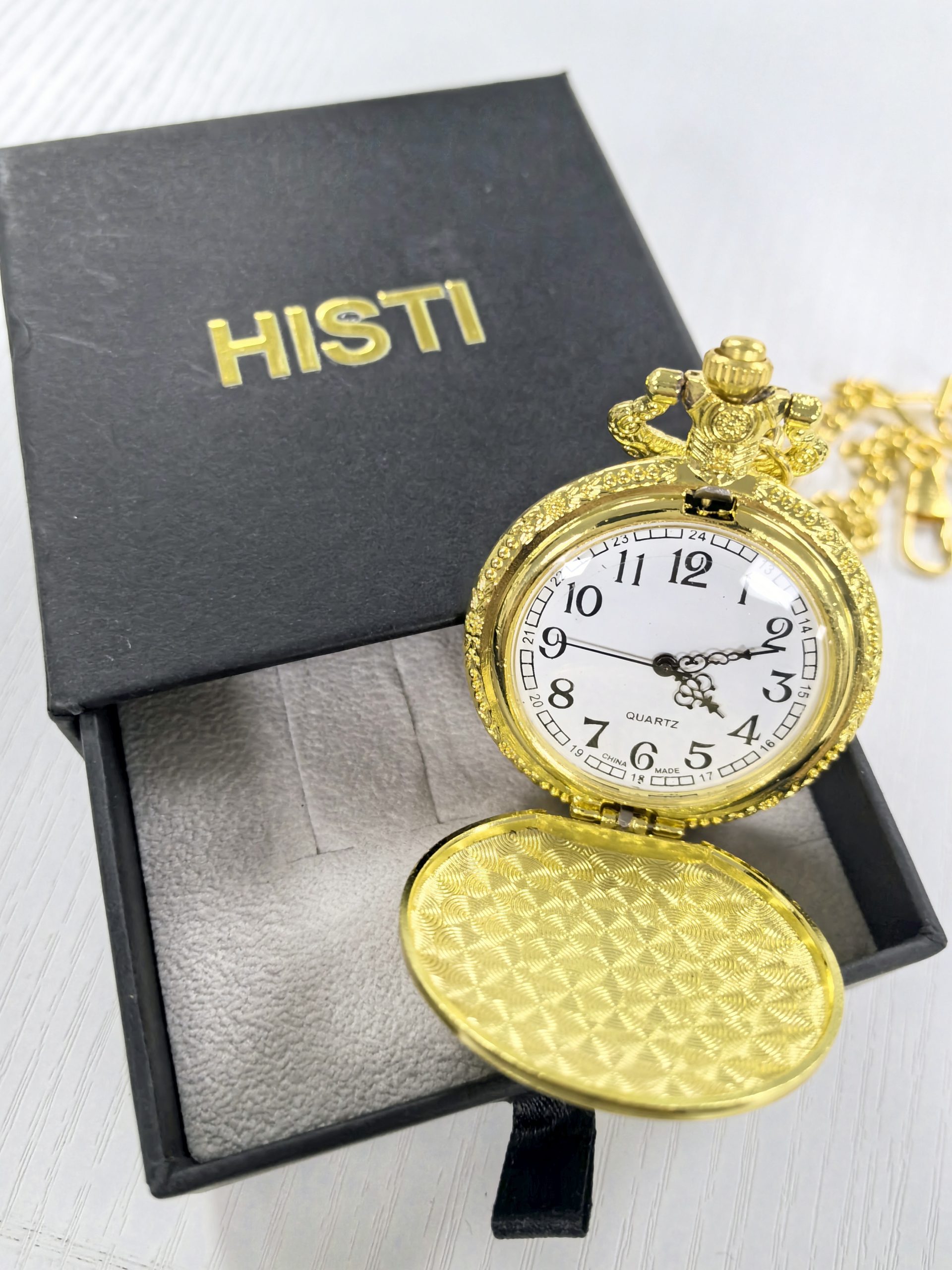 HISTI Vintage Quartz Pocket Watches Necklace Pendant Clock Chain Men's and Women's Gifts - Image 6