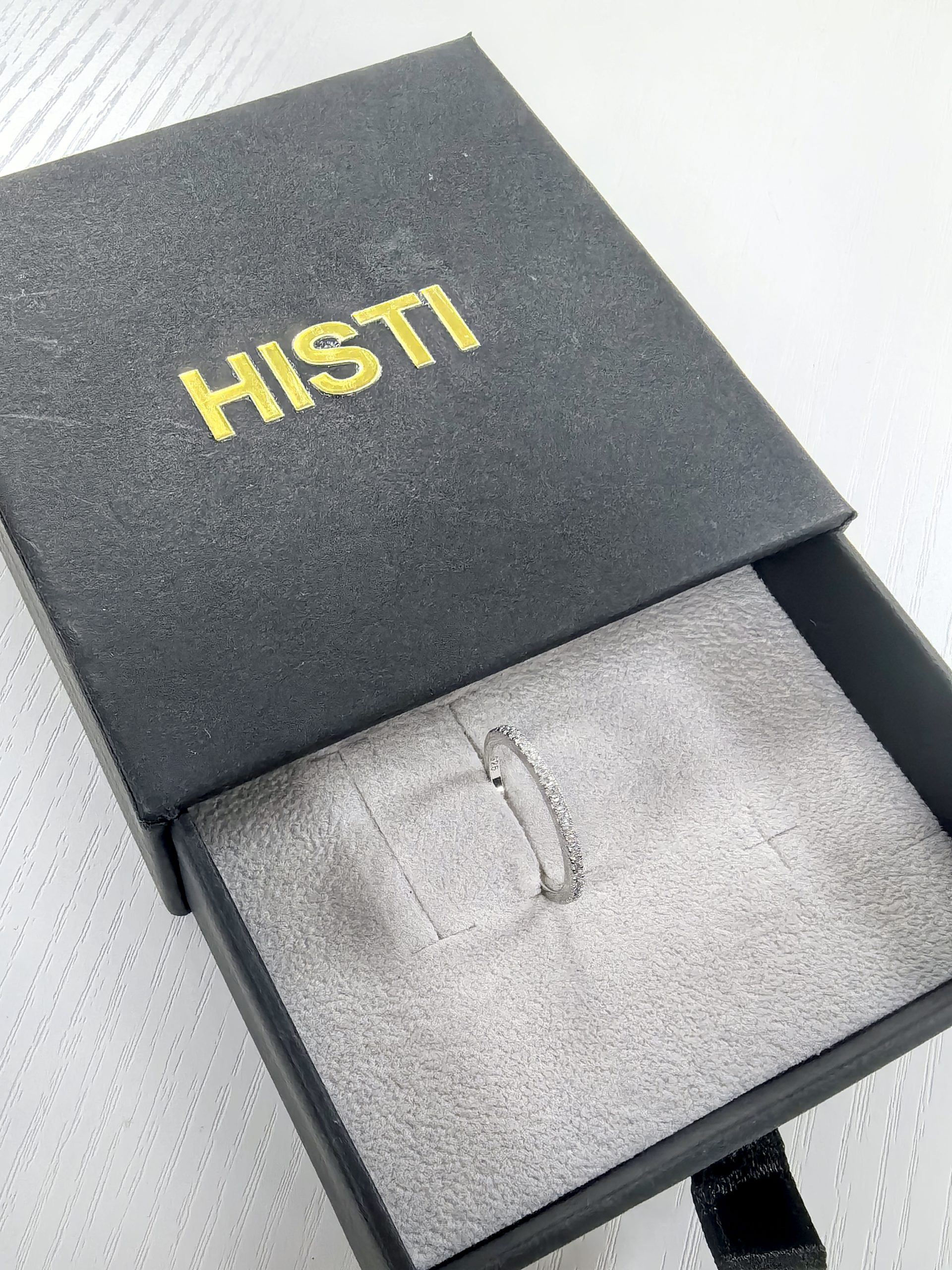 HISTI 925 Sterling Silver Rings For Women Zircon Inlay Half Eternity Stacktable Ring - Image 6